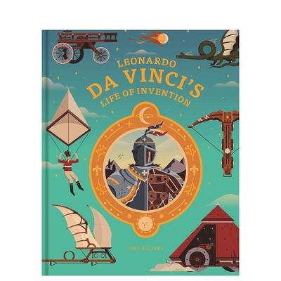 【现货】达芬奇的发现之旅 Leonardo da Vinci’s Life of Invention 英文进口原版儿童漫画JakeWilliams外文图书