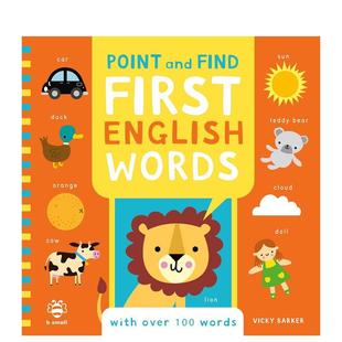 English Barker 点读英语单词Point 6岁自然拼读Vicky 儿童图书3 Words英文进口原版 First Find and 预售