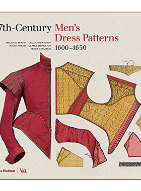 【现货】【T&H】17th-Century Men‘s Dress Patterns，十七世纪男装图案 英文服装设计艺术 服装历史英文原版图书籍进口正版