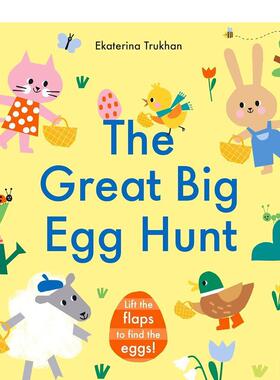 【现货】【翻翻书】寻找复活节彩蛋The Great Big Egg Hunt英文进口原版儿童趣味图书3-6岁Ekaterina Trukhan