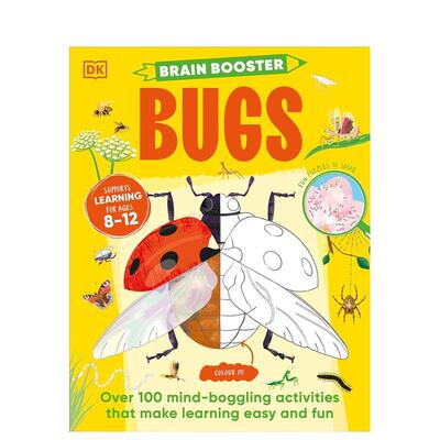 【现货】头脑大作战：昆虫 100种英文益智活动Brain Booster Bugs : Over 100 Mind-Boggling Activities that Make Learning Eas