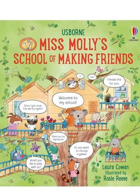 【预售】【莫莉小姐的学校】交朋友【Miss Molly's School】 of Making Friends英文进口原版儿童绘本图书3-6岁Laura Cowan自我认