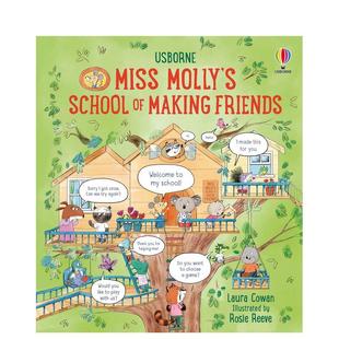 【预售】【莫莉小姐的学校】交朋友【Miss Molly's School】 of Making Friends英文进口原版儿童绘本图书3-6岁Laura Cowan自我认