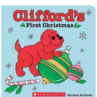 【现货】CLIFFORD\SFIRSTCHRISTMAS【大红狗克利弗德】圣诞节英文儿童书适合0-3岁 圣诞节礼物 英文原版图书籍进口正版