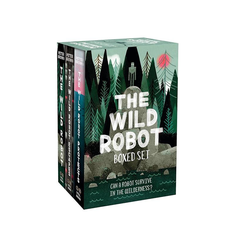 【预售】荒岛机器人套装 The Wild Robot Boxed Set 英文进口原版文学小说图书 Brown, Peter