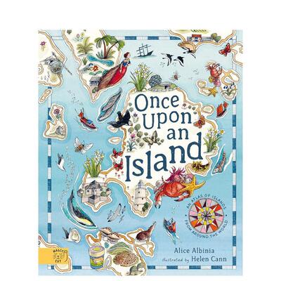 【预售】探索全球20个神奇岛屿 Once Upon An Island 英文进口原版儿童绘本图书Alice Albinia外文正版