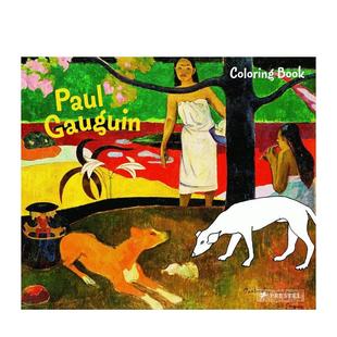 Book 高更：绘画本Coloring Gauguin英文进口原版 儿童图书6 Kutschbach 9岁艺术启蒙Doris 现货