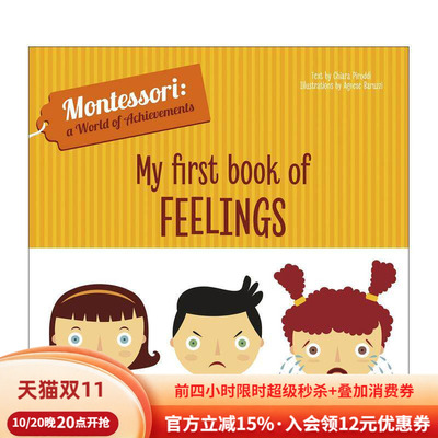 【预售】【蒙台梭利成就世界】我的情绪初识书 【Montessori: A World of Achievements】英文进口原版儿童启蒙图书Chiara Piroddi