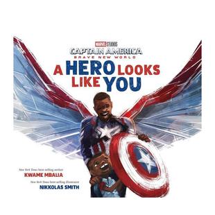 英雄就像你Captain New 现货 勇敢新世界 Like Marv Looks America 美国队长 World Brave You英文儿童图书籍进口原版 Hero