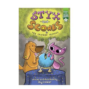 the 预售 Scones Cracked 6岁分阶读物COOPER 冥河和烤饼Styx 儿童图书3 裂缝水晶中 JAY and Crystal英文进口原版