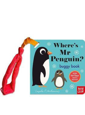【现货】【毛毡翻翻书】企鹅先生在哪里？（婴儿车新版） 【Felt Flaps】 Where's Mr Penguin? 原版英文儿童趣味