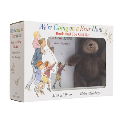 【现货】我们要去捉狗熊礼盒套装（附带小熊毛绒玩偶） We’re Going on a Bear Hunt Book and Toy Gift Set 原版英文儿童趣味