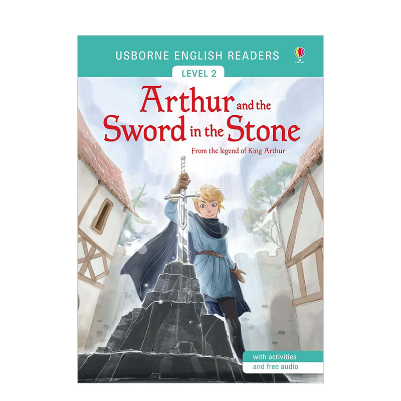 【现货】【LV2】亚瑟王和石中剑 Arthur And The Sword In The Stone英文原版儿童故事分阶阅读 Usborne出版 Mairi Mackinnon