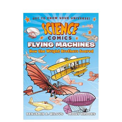 【预售】飞行器：莱特兄弟如何飞翔 Flying Machines: How the Wright Brothers Soared 原版英文儿童漫画