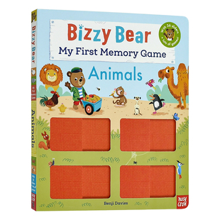 Bear 儿童趣味 Davies 动物 现货 Bizzy 英文原版 忙碌 Animals Benji 小熊：我 图书籍进口正版 第一本记忆游戏书