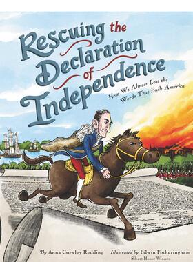 【现货】Rescuing the Declaration of Independence，独立宣言 英文原版图书 Redding 儿童绘本-知识百科