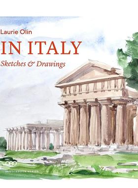 【现货】意大利：速写与绘画  建筑师Laurie Olin景观速写本 In Italy: Sketches & Drawings 英文进口原版建筑设计图书ORO Editi