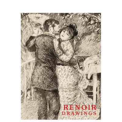 【现货】雷诺阿：纸上作品 Renoir Drawings 英文进口原版艺术画册画集外文图书Pierre-Auguste Renior