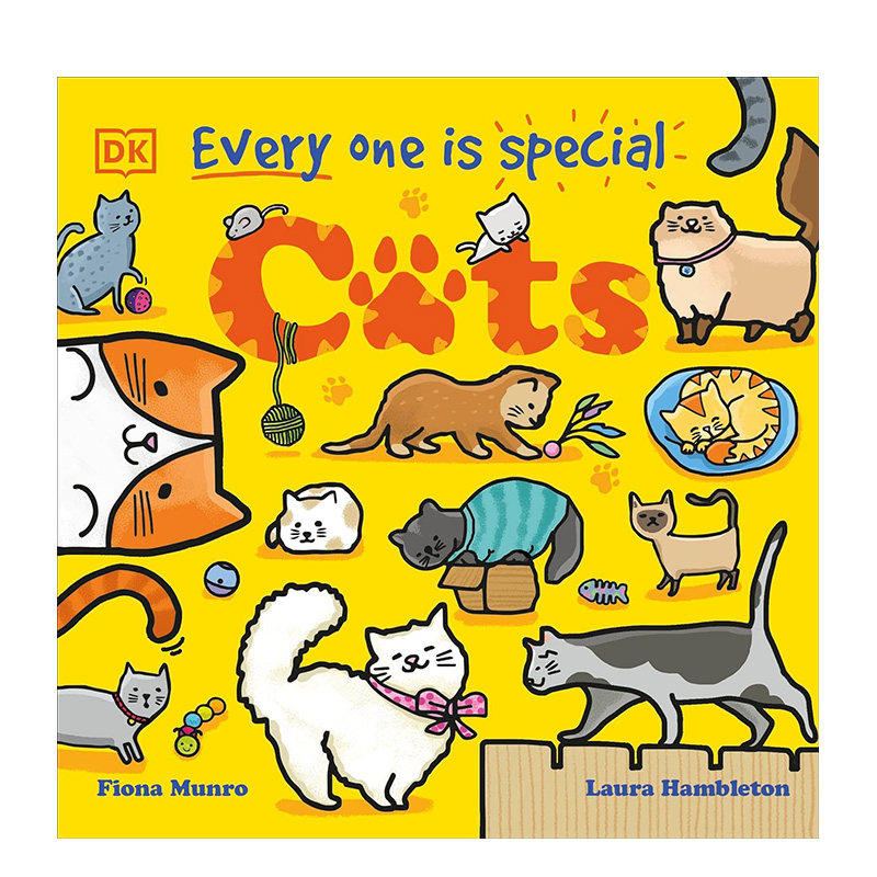 【预售】生来特殊:猫咪 every one is special: cats 原版英文儿童