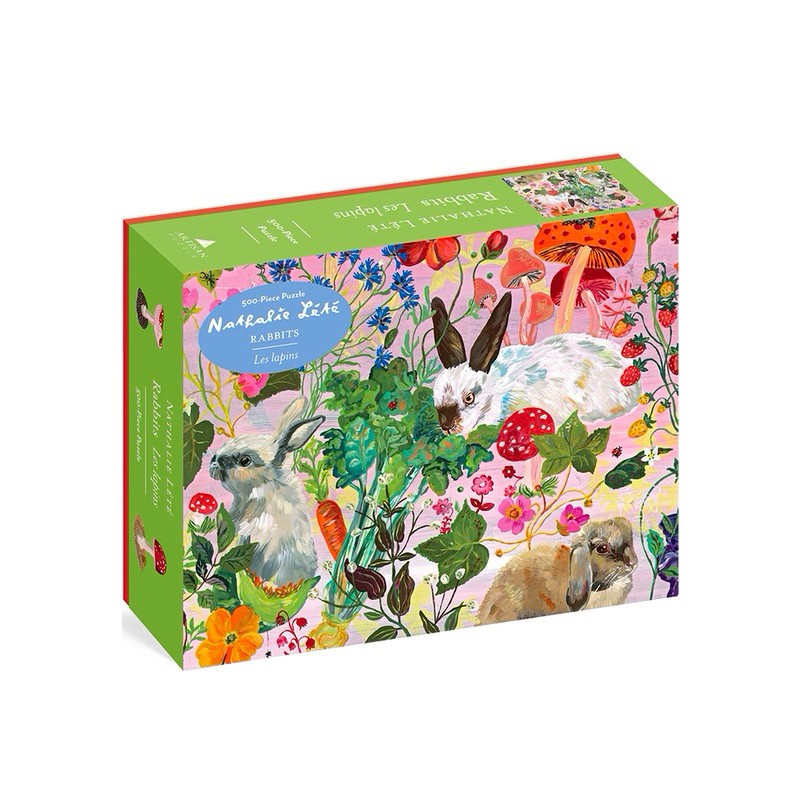 【现货】Rabbits 500-Piece Puzzle (Artisan Puzzle) 兔子拼图 500片拼图 Artisan Puzzle 英文原版图书籍进口正版 Nathalie Lete
