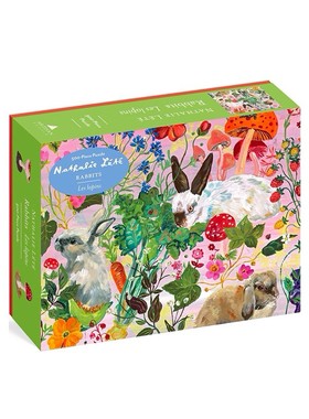 【现货】Rabbits 500-Piece Puzzle (Artisan Puzzle) 兔子拼图 500片拼图 Artisan Puzzle 英文原版图书籍进口正版 Nathalie Lete