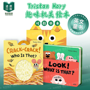 Crack-Crack!是谁在敲门？ 趣味机关绘本 【Tristan Mory系列】英文进口原版儿童趣味图书锻炼幼儿手部精细动作 促进语言发展