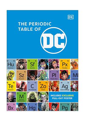 【预售】DC元素周期表 The Periodic Table of DC 英文进口原版漫画正版图书籍DK