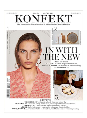 【现货】KONFEKT(UK) ISSUE 1 WINTER20/21 英国原版期刊杂志进口 生活时尚、旅行、设计、醇酒、美食和文化封面随机发货不指定