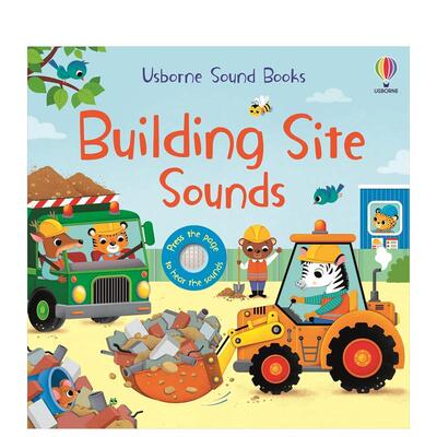 【预售】【有声书】建筑工地【Sound Books】Building Site Sounds英文进口原版儿童趣味图书Sam Taplin  Federica Iossa1-3岁