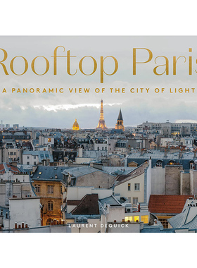 【现货】Rooftop Paris: A Panoramic View of the City of Light ，【全景展开】巴黎屋顶： Laurent Dequick -人文景观