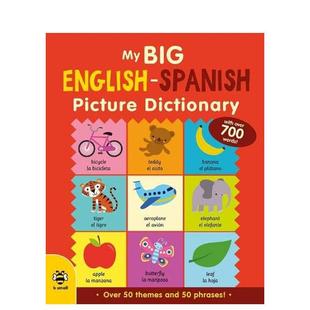 Spanish 预售 Big Picture 6岁自然拼读Vicky 英语 儿童图书3 我 Barker 西班牙语配图词典My Dictionary英文进口原版 English