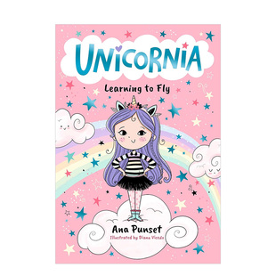 【预售】独角兽:学会飞行 Unicornia: Learning to Fly 英文进口原版儿童绘本Ana Punset外文正版童书