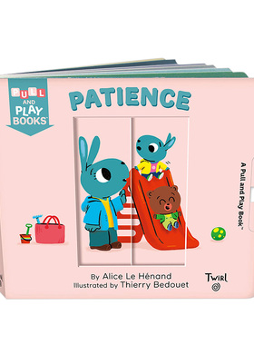 【现货】【Pull and Play】Patience，【拉玩书】有耐心 学会耐心 互动纸板书 英文原版进口 3-6岁儿童认知启蒙
