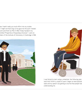 【现货】Stephen Hawking（Genius） 天才史蒂芬·霍金 英文原版儿童艺术启蒙书籍 正品