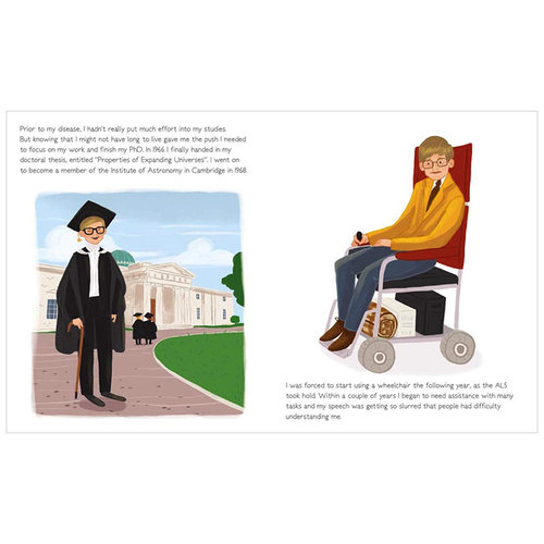 【现货】Stephen Hawking（Genius） 天才史蒂芬·霍金 英文原版儿童艺术启蒙书籍 正品