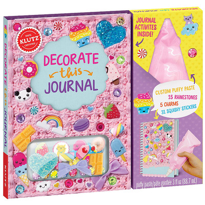 【现货】Decorate This Journal 装饰日记 女孩益智童书 手工创意装饰 英文原版图书籍进口正版 KLUZ手工书  Scholastic