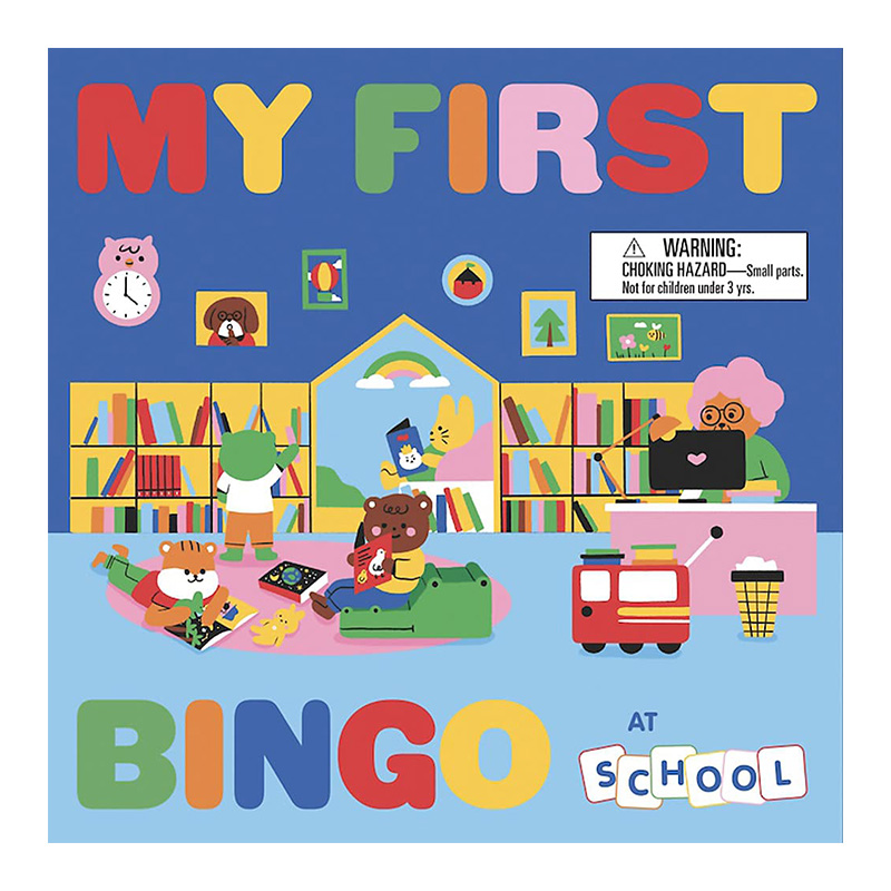 【现货】My First Bingo: At School 宾果游戏:学校 儿童游戏 英文原版图书籍进口正版 My First Bingo School（绝版）
