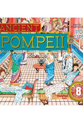【预售】【古文明立体书】庞贝古城立体书 【Ancient Civilisations Pop-Ups】Ancient Pompeii Pop-Ups英文进口原版儿童立体图书