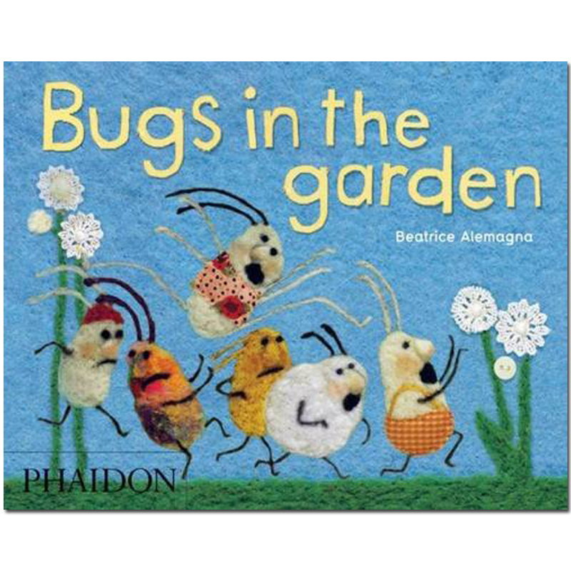 【现货】Bugs in the Garden 花园里的虫子 儿童趣味图书 启蒙认知触摸书适合3-6岁 英文原版图书籍进口正版 Beatrice Alemagna