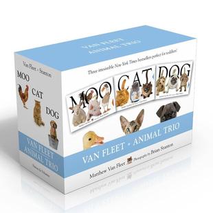 Van 6岁立体书 儿童图书3 Trio 预售 Matthew Boxed 动物 Fleet 英文进口原版 触摸操作纸板书3册套装 Set Animal