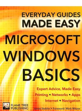 【现货】Microsoft Windows Basics，微软Windows操作系统基础知识 英文原版图书籍进口正版 James Stables 生活图书