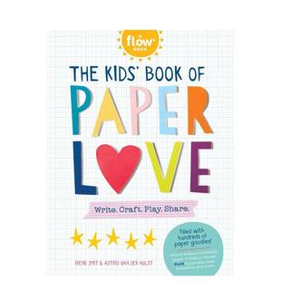 儿童趣味图书3 Smit 折纸书The Paper Book 爱 Kids’ 6岁Irene Love英文进口原版 预售