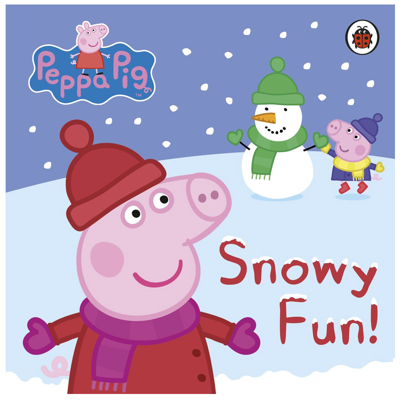 【现货】peppa pig英文版绘本小猪佩奇Pepp’s Snowy Fun粉红猪小妹佩奇的白雪乐趣英文儿童绘本