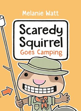 【现货】【小松鼠大冒险】Scaredy Squirrel Goes Camping，害怕的松鼠去露营 英文儿童漫画原版进口图书