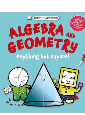 【预售】【好玩的科学书】代数与几何：绝不枯燥！（精装） 【Basher Science】Algebra and Geometry英文进口原版儿童绘本图书Da