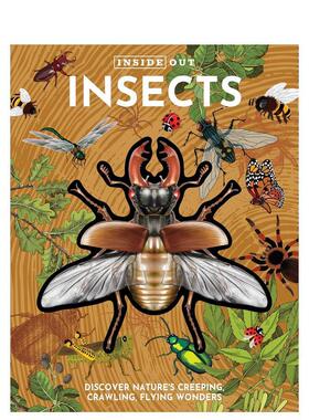 【预售】【里里外外】昆虫 【Inside Out】Insects 英文进口原版儿童绘本图书Editors of Chartwell Books