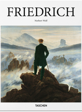 【预售】TASCHEN出版Friedrich (Basic Art Series 2.0)  弗里德里希 浪漫主义风景画家 正版英文原版图书籍进口艺术Norbert Wolf