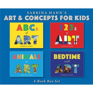 Box 萨宾娜·哈恩给儿童 Art Hahn’s Concepts Book Set英文进口原版 艺术&概念读物Sabrina Kids for 9岁 儿童图书6 预售