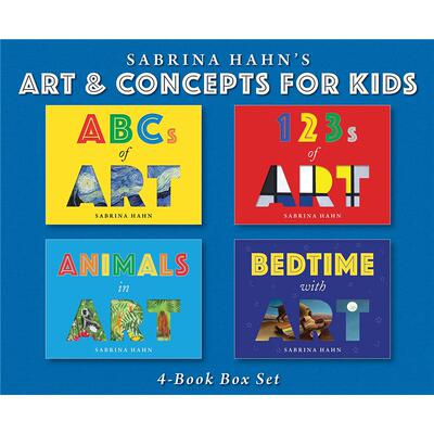 【现货】萨宾娜·哈恩给儿童的艺术&概念读物Sabrina Hahn’s Art & Concepts for Kids 4-Book Box Set英文进口原版儿童图书6-9岁
