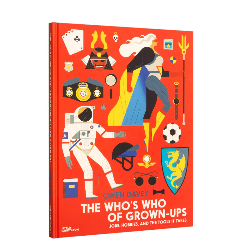 【现货】the whos who of grown-ups: jobs, hobbies and the tools